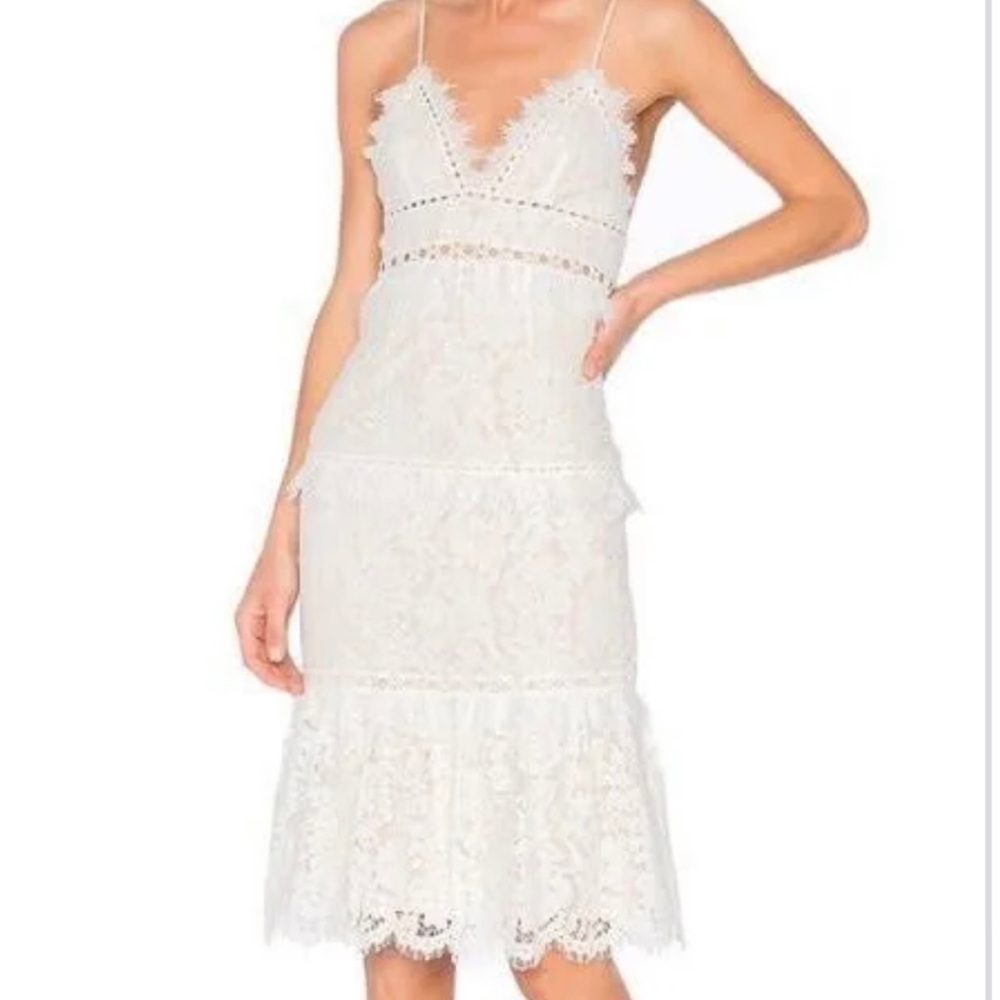 White Lace Saylor Dress